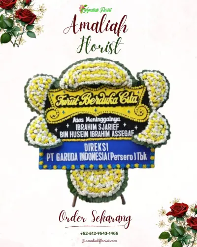 Papan Bunga Duka gajah mekar