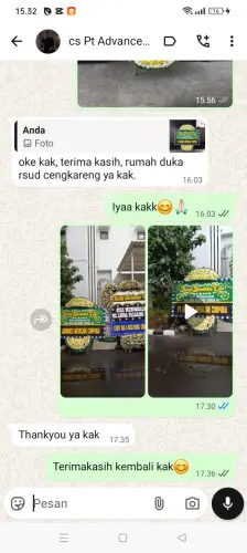 Testimonial Papan Bunga Pernikahan gajah mekar
