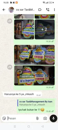 Testimonial Papan Bunga gajah mekar