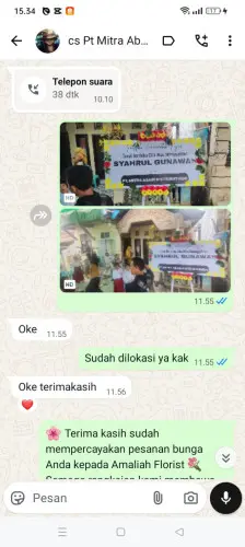 Testimonial Papan Bunga gajah mekar