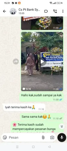 Testimonial Papan Bunga gajah mekar